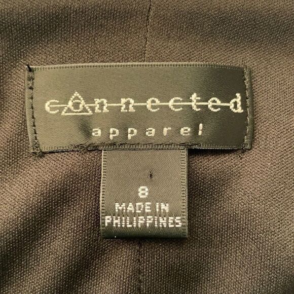 Connected Apparel Half-Sleeve Midi Dress Size 8 - Picture 8 of 10